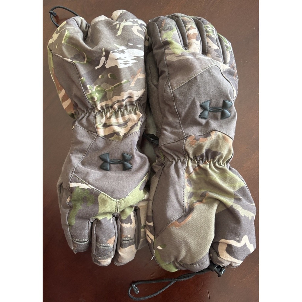 Under Armour Camo Hunting Gloves Gore-Tex PrimaLoft Insulated Winter Medium?